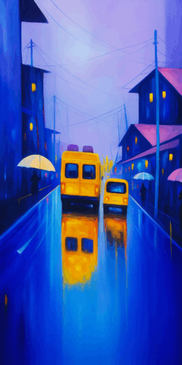 Neon Rain Symphony