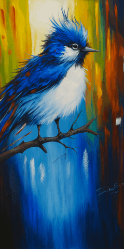 Celestial Plumage: A Song of Colors